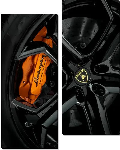 Модульная картина Колесо Ламборгини