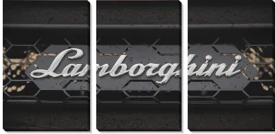 Модульная картина Надпись Ламборгини