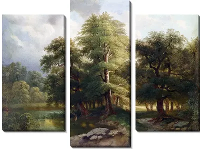 Модульная картина Лес (Forest) №6