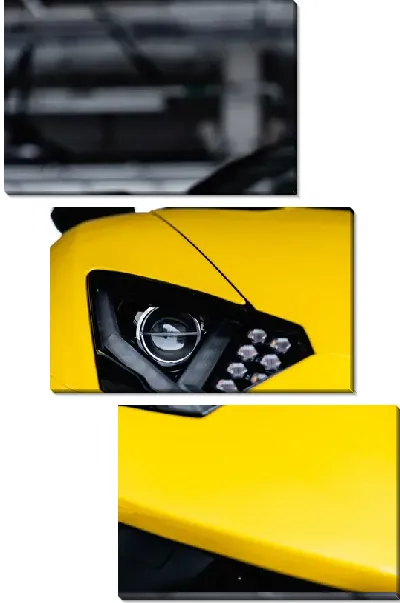 Модульная картина Фара Ламборгини