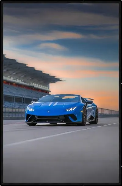 Картина Синий Ламборгини