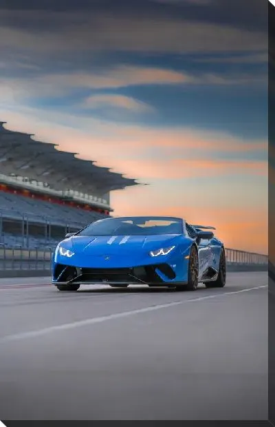 Постер Синий Ламборгини