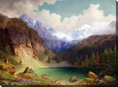 Картина Озеро в горах (Lake in the mountains)