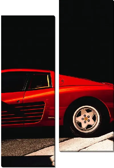 Модульная картина Красный Феррари №1