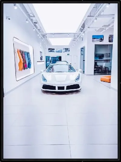 Картина Белый Феррари