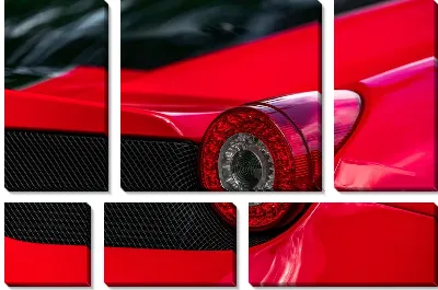 Модульная картина Фары Феррари