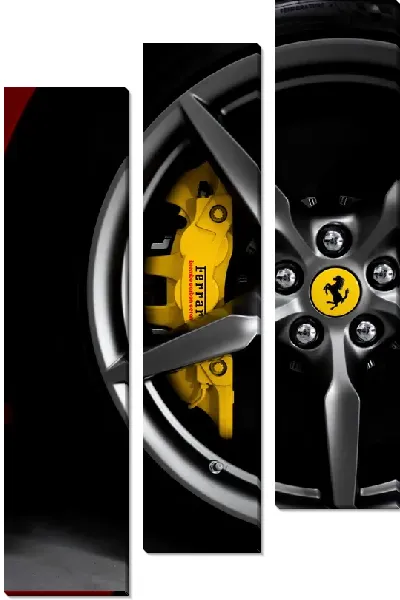 Модульная картина Колесо Феррари