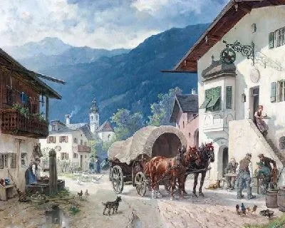 Картина Остановка (Stopping)