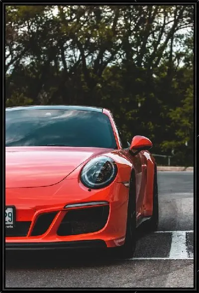 Картина Красный Порше №11