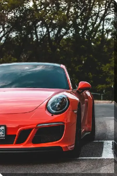 Постер Красный Порше №11