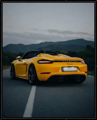 Картина Желтый Порше №12