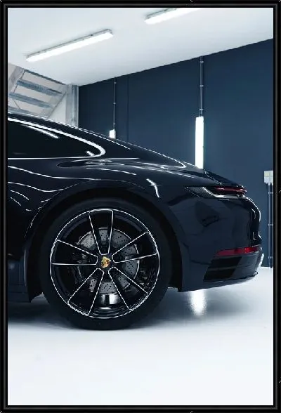 Картина Черный Порше