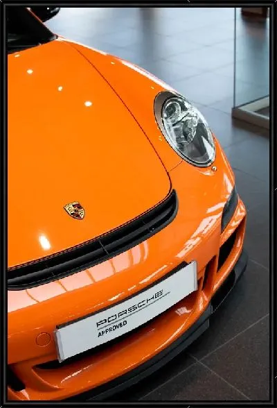 Картина Оранжевый Порше