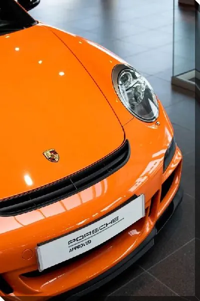 Постер Оранжевый Порше