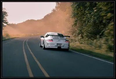 Картина Белый Порше №2