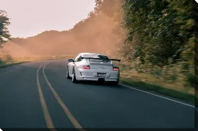 Постер Белый Порше №2