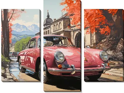 Модульная картина Porshe №1