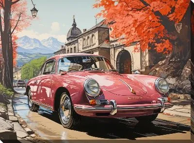 Картина маслом Porshe №1