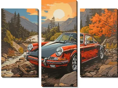 Модульная картина Porshe №2