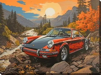 Картина маслом Porshe №2