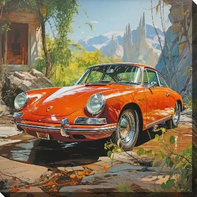 Картина маслом Porshe №7