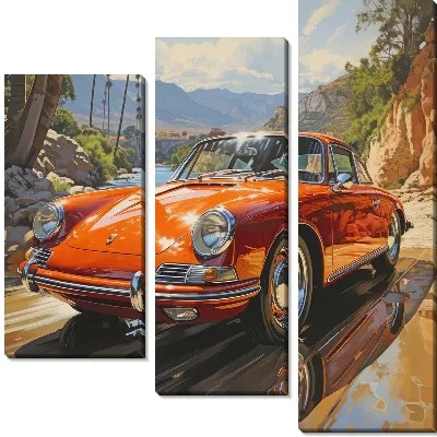 Модульная картина Porshe №11