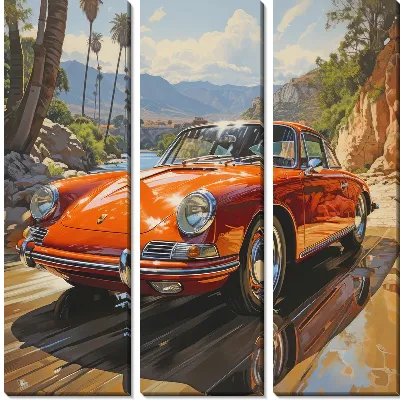 Модульная картина Porshe №11