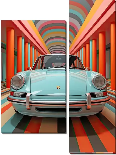 Модульная картина Porshe №19