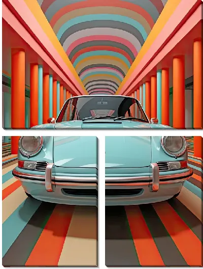 Модульная картина Porshe №19