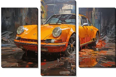 Модульная картина Porshe №24