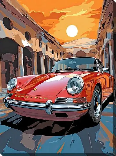 Картина маслом Porshe №25