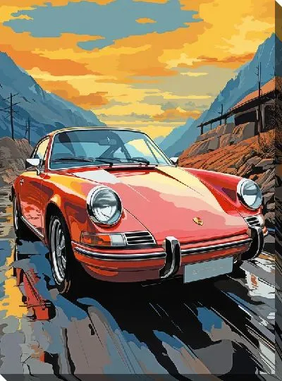 Картина маслом Porshe №26