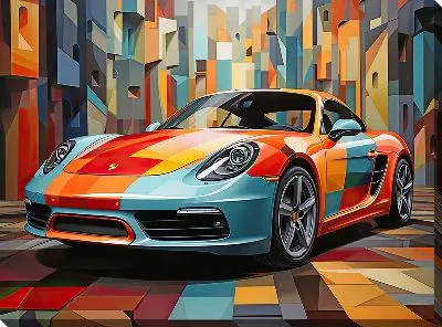 Картина маслом Porshe №27