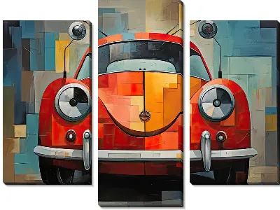 Модульная картина Porshe №28