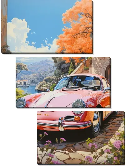 Модульная картина Porshe №30