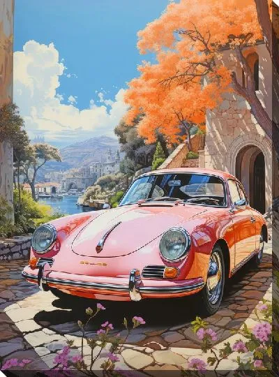 Картина маслом Porshe №30