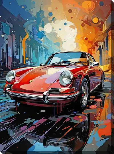 Картина маслом Porshe №32