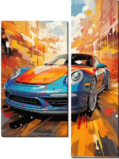 Модульная картина Porshe №35
