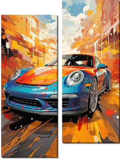 Модульная картина Porshe №35