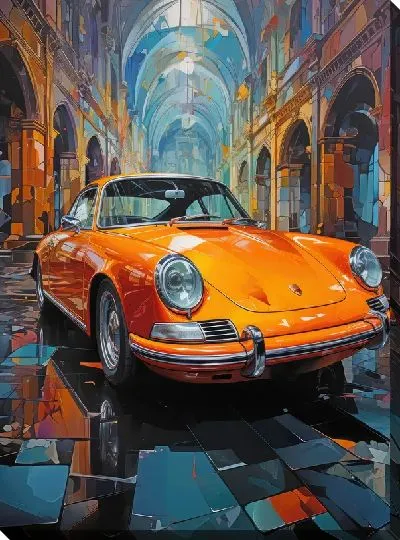 Картина маслом Porshe №36