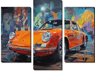 Модульная картина Porshe №37