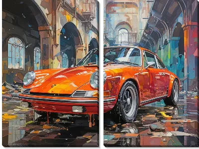 Модульная картина Porshe №38