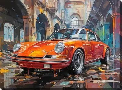 Картина маслом Porshe №38