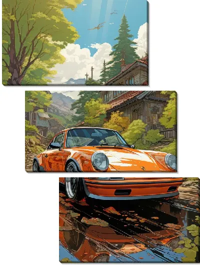 Модульная картина Porshe №41