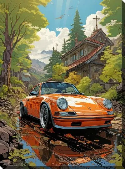 Картина маслом Porshe №41