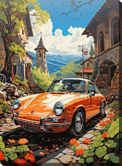 Картина маслом Porshe №42