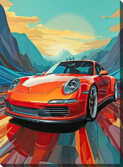 Картина маслом Porshe №43