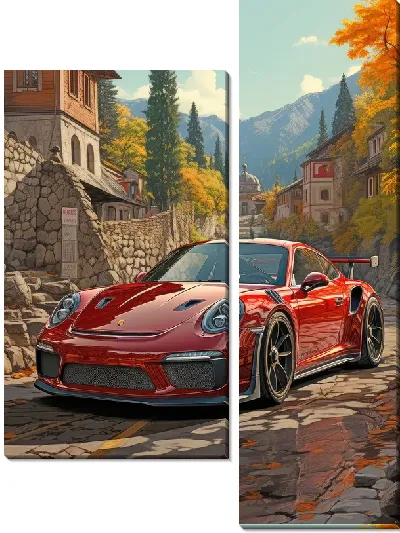 Модульная картина Porshe №45