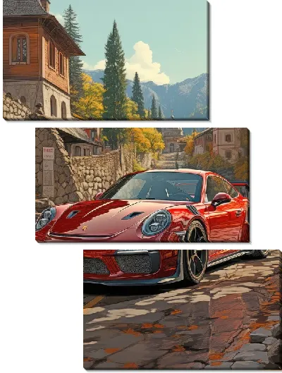Модульная картина Porshe №45