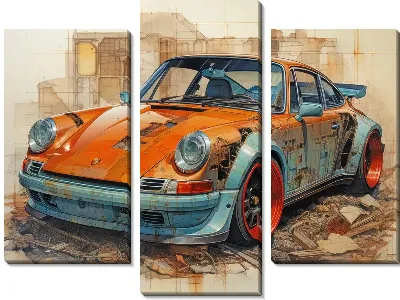 Модульная картина Porshe №46